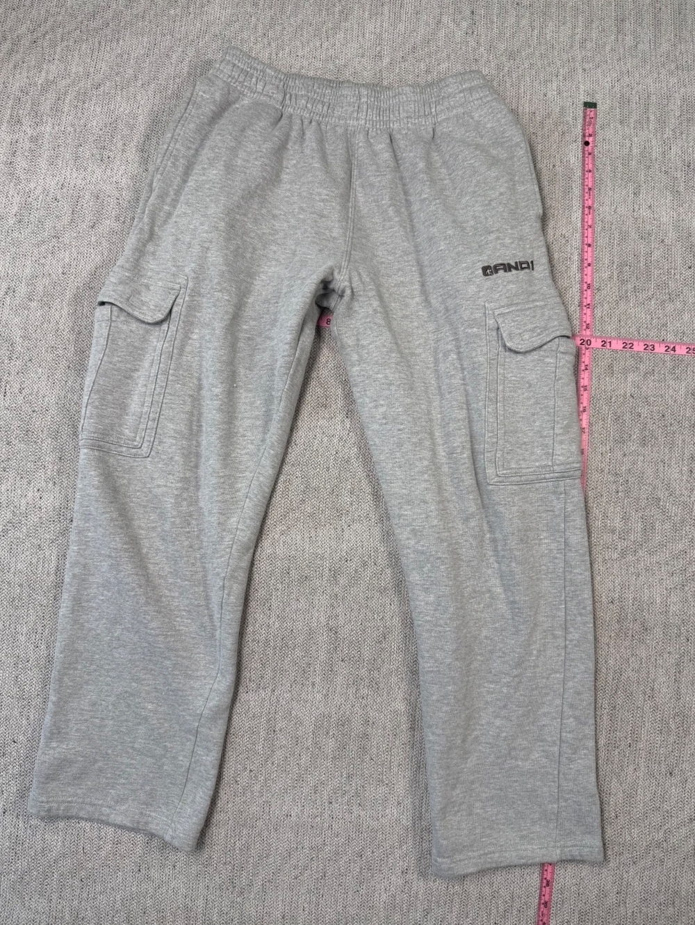 AND1 Cargo Sweatpants Unisex Gray Size M Casual